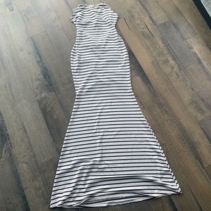Black and white mermaid dress